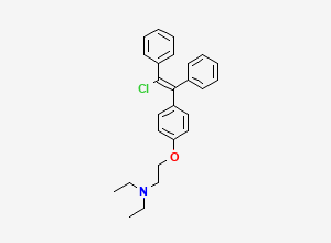 Two-dimensional chemical structure of Cis-Clomiphene, CAS 15690-55-8