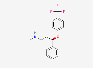 Two-dimensional chemical structure of (+)-Fluoxetine