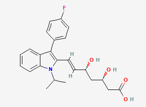 Two-dimensional chemical structure of Fluvastatin