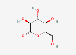 Two-dimensional chemical structure of L-glucano-1,5-lactone, CAS 52153-09-0