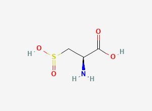Two-dimensional chemical structure of Sulfino-D-alanine/ L-Cysteinesulfinic Acid, CAS 1115-65-7