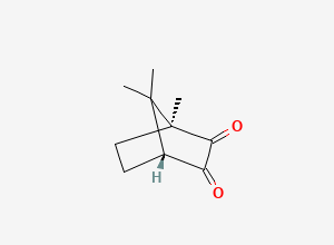 Two-dimensional chemical structure of (+)-Camphorquinone