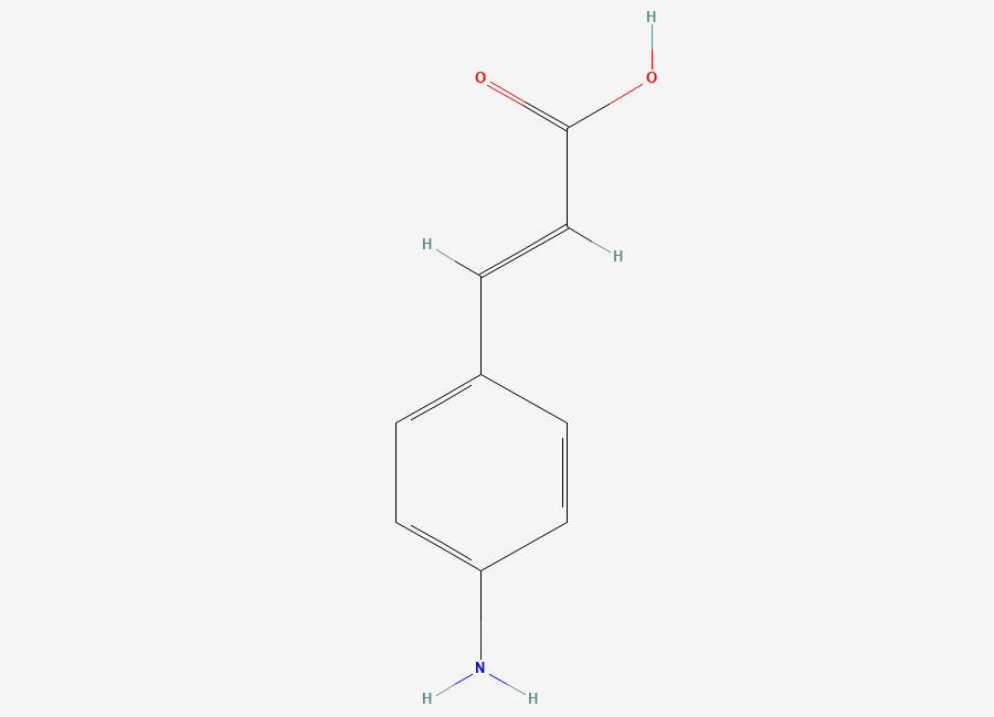 Two-dimensional chemical structure of p-Aminocinnamic acid