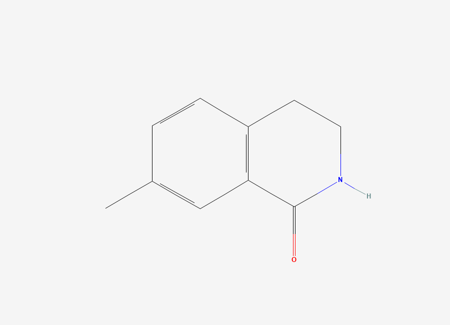 Two-dimensional chemical structure of 7-Methyl-1,2,3,4-tetrahydroisoquinolin-1-one