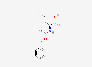 Two-dimensional chemical structure of Benzyloxycarbonyl-L-methionine