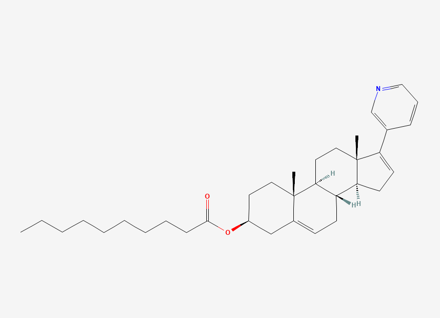 Two-dimensional chemical structure of Abiraterone Decanoate, CAS 2486052-18-8