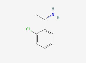 Two-dimensional chemical structure of (alphaS)-2-Chloro-alpha-methylbenzenemethanamine