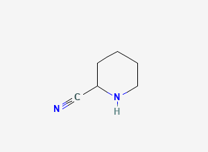 Two-dimensional chemical structure of 2-Cyanopiperidine