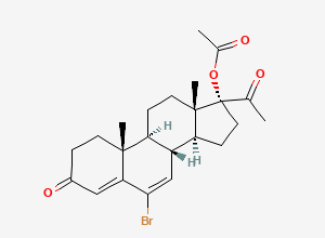 Two-dimensional chemical structure of Chlormadinone Acetate EP Impurity E, CAS 15251-04-4