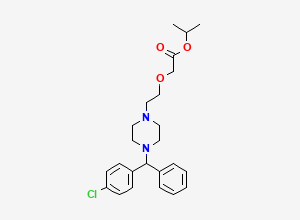 Two-dimensional chemical structure of Cetirizine Isopropyl Ester Impurity, CAS 324047-27-0