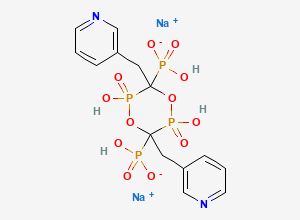 Two-dimensional chemical structure of Risedronate EP Impurity A (Disodium Salt ), CAS 1486466-30-1