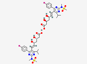 Two-dimensional chemical structure of Rosuvastatin EP Impurity G (Calcium Salt), CAS 2414245-11-5