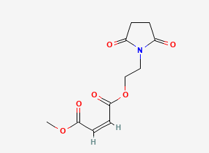 Two-dimensional chemical structure of Diroximel Impurity E