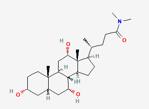Two-dimensional chemical structure of Cholic Acid Impurity 43