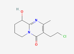 Two-dimensional chemical structure of Paliperidone Related Compound C/ Paliperidone Chloroethyl Impurity (Free Base), CAS 130049-82-0