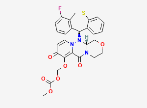 Two-dimensional chemical structure of Baloxavir Marboxil Impurity 8, CAS 2954948-28-6