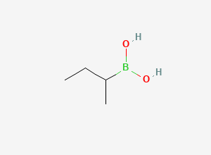 Two-dimensional chemical structure of 2-Butylboronic acid
