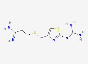Two-dimensional chemical structure of Famotidine Amidine / Famotidine EP Impurity A /Famotidine Related Compound A (Free Base), CAS 124646-10-2