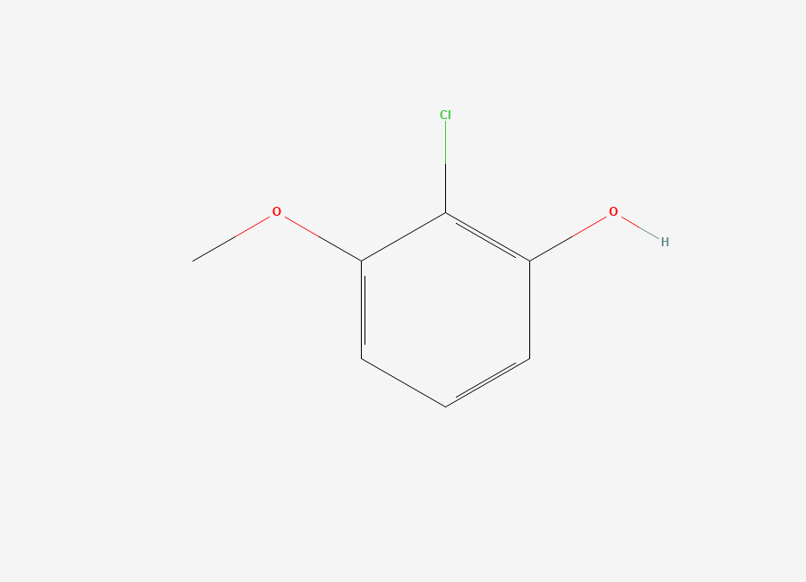 Two-dimensional chemical structure of 2-Chloro-3-methoxyphenol