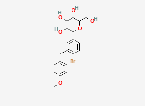 Two-dimensional chemical structure of Dapagliflozin 4-Bromo Analog