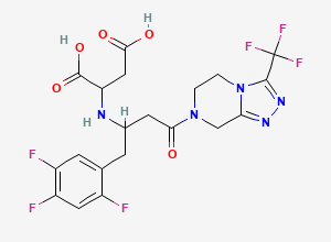 Two-dimensional chemical structure of Sitagliptin FP impurity A