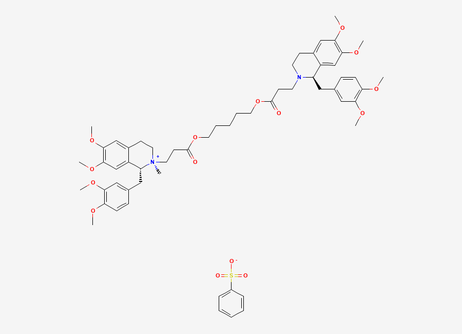 Two-dimensional chemical structure of Cisatracurium EP Impurity P (Besylate Salt)