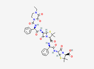 Two-dimensional chemical structure of Piperacillinylampicillin