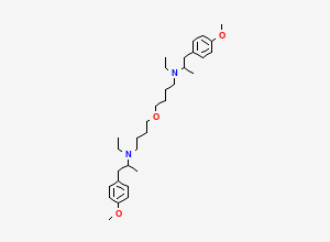 Two-dimensional chemical structure of Mebeverine EP Impurity J (Free Base), CAS 2758628-55-4