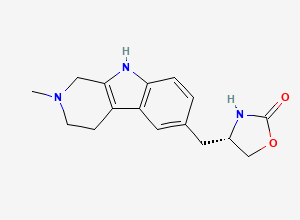 Two-dimensional chemical structure of Zolmitriptan EP Impurity H (Free Base), CAS 2518343-21-8