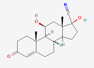 Two-dimensional chemical structure of Prednisone Impurity 10