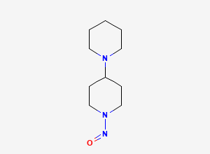 Two-dimensional chemical structure of 1'-Nitroso-1,4'-bipiperidine, CAS 2639422-25-4