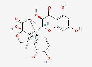 Two-dimensional chemical structure of Silydianin Impurity 1