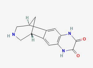 Two-dimensional chemical structure of Varenicline dioxo impurity