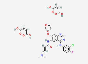 Two-dimensional chemical structure of Afatinib Dimaleate