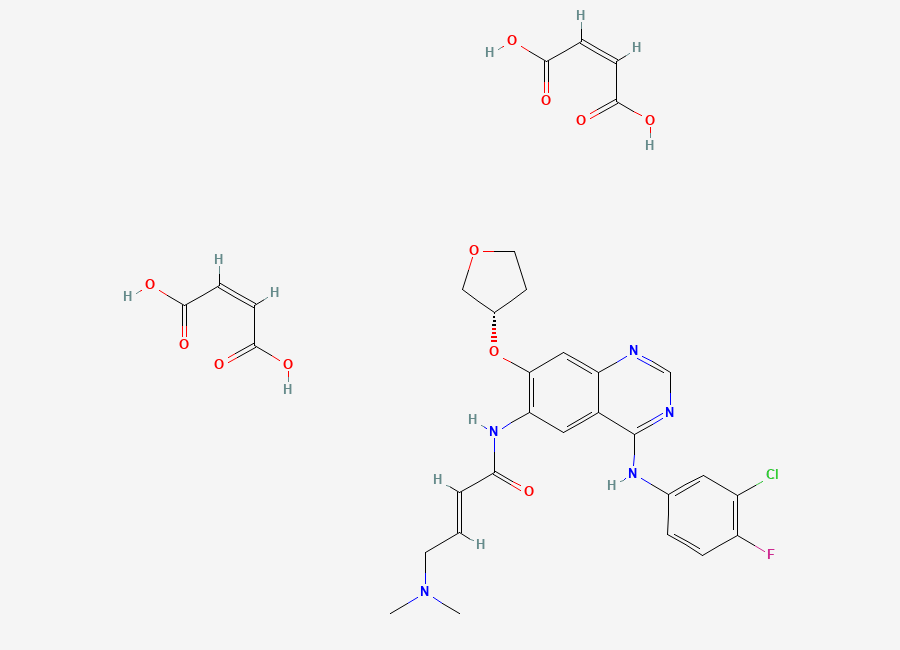 Two-dimensional chemical structure of Afatinib Dimaleate