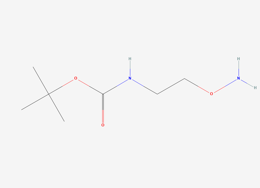 Two-dimensional chemical structure of tert-butyl N-(2-(aminooxy)ethyl)carbamate