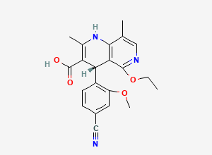 Two-dimensional chemical structure of Finerenone, CAS 2640506-74-5