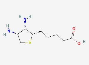 Two-dimensional chemical structure of Biotin Inhouse Impurity C, CAS 22342-46-7