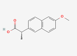 Two-dimensional chemical structure of Naproxen, CAS 22204-53-1