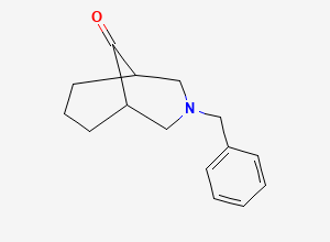 Two-dimensional chemical structure of 3-Benzyl-3-azabicyclo[3.3.1]nonan-9-one