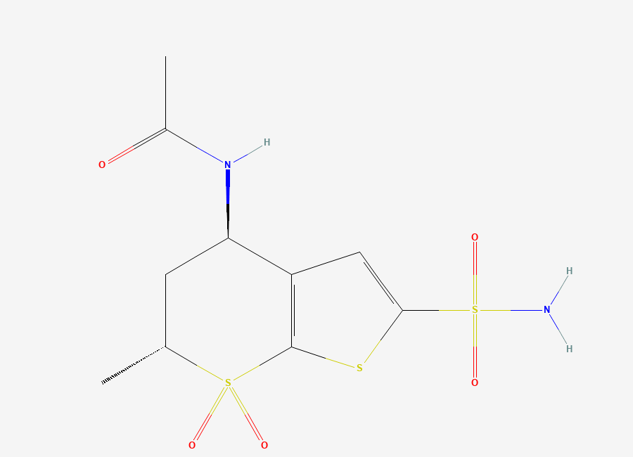 Two-dimensional chemical structure of Dorzolamide Impurity 21