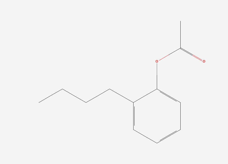 Two-dimensional chemical structure of 2-Butylphenyl acetate