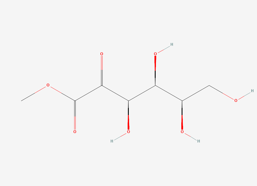 Two-dimensional chemical structure of Ascorbic Acid EP Impurity D / Methyl D-Sorbosonate / Ascorbic Acid, CAS 67776-07-2