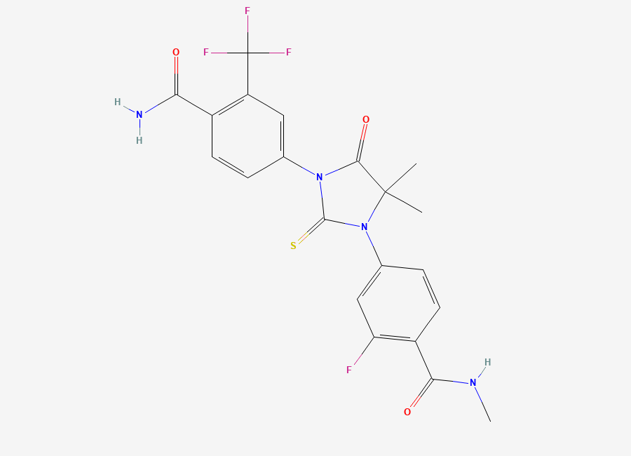 Two-dimensional chemical structure of Enzalutamide Impurity B / Enzalutamide Inhouse Impurity L, CAS 2030242-21-6