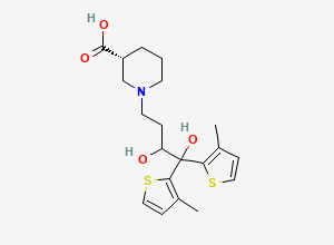 Two-dimensional chemical structure of Tiagabine diol