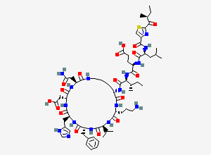 Two-dimensional chemical structure of Bacitracin EP Impurity G, CAS 144572-54-3