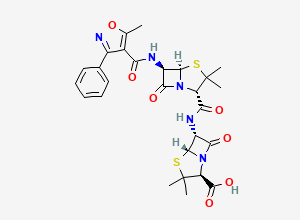 Two-dimensional chemical structure of Oxacillin Impurity 7
