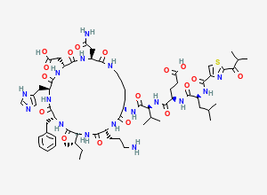 Two-dimensional chemical structure of Bacitracin EP Impurity J, CAS 167289-63-6