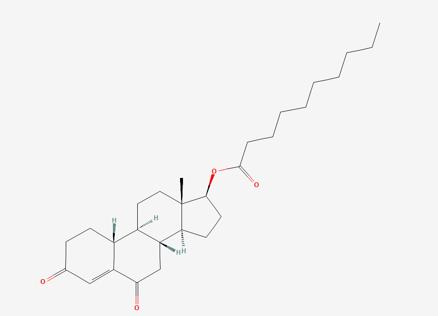 Two-dimensional chemical structure of Nandrolone Decanoate EP Impurity F