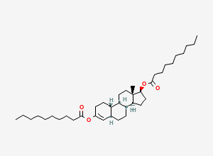 Two-dimensional chemical structure of Nandrolone Decanoate EP Impurity J (Free Base)